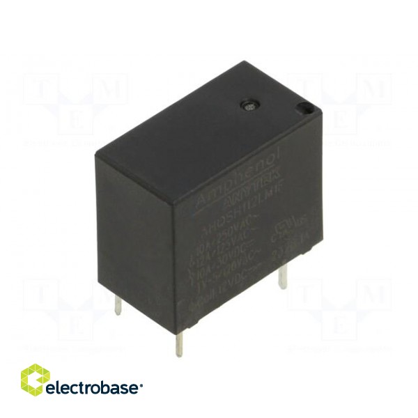Relay: electromagnetic | SPST-NO | Ucoil: 12VDC | 10A | 10A/250VAC