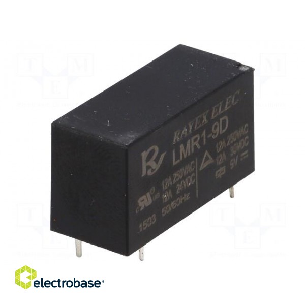Relay: electromagnetic | SPST-NO | Ucoil: 12VDC | 16A/250VAC | 530mW image 1