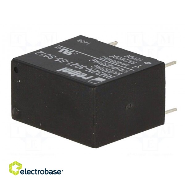 Relay: electromagnetic | SPST-NO | Ucoil: 12VDC | 5A | 5A/250VAC | PCB image 2