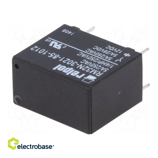 Relay: electromagnetic | SPST-NO | Ucoil: 12VDC | 5A/250VAC | 5A/28VDC фото 2