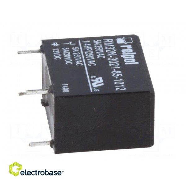Relay: electromagnetic | SPST-NO | Ucoil: 12VDC | 5A/250VAC | 5A/28VDC фото 7
