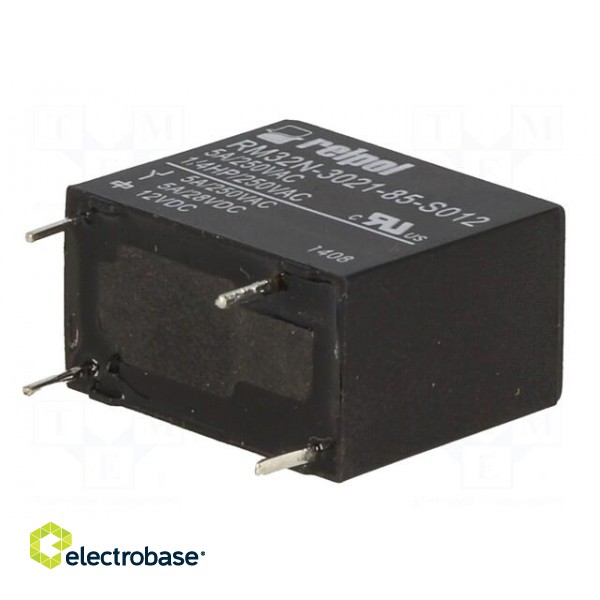 Relay: electromagnetic | SPST-NO | Ucoil: 12VDC | 5A/250VAC | 5A/28VDC image 6