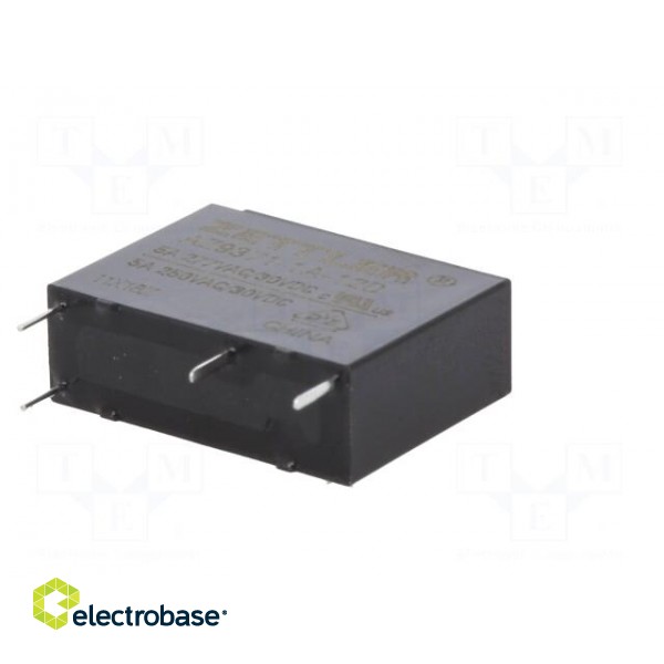 Relay: electromagnetic | SPST-NO | Ucoil: 12VDC | 5A | 5A/250VAC | PCB фото 6