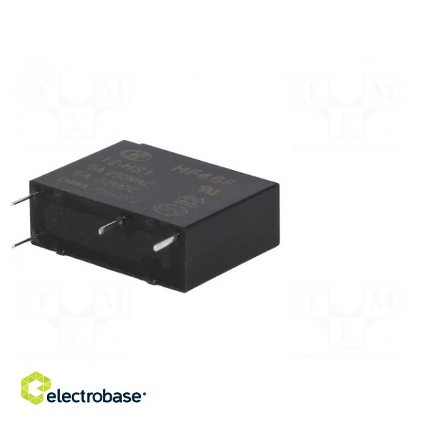 Relay: electromagnetic | SPST-NO | Ucoil: 12VDC | 5A | 5A/250VAC | PCB фото 6