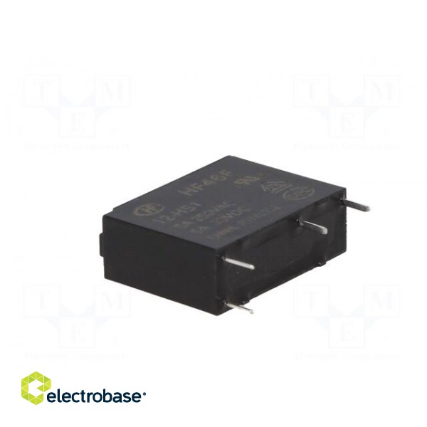 Relay: electromagnetic | SPST-NO | Ucoil: 12VDC | 5A | 5A/250VAC | PCB фото 4