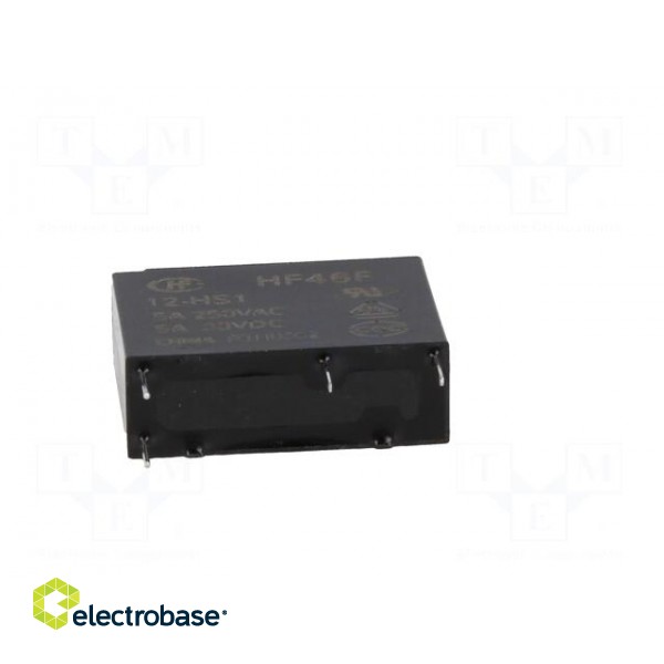 Relay: electromagnetic | SPST-NO | Ucoil: 12VDC | 5A | 5A/250VAC | PCB фото 5