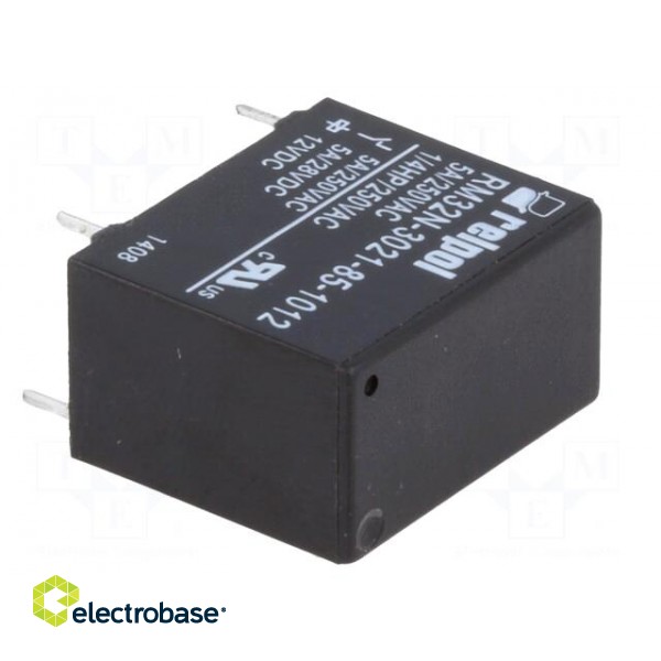 Relay: electromagnetic | SPST-NO | Ucoil: 12VDC | 5A/250VAC | 5A/28VDC image 8