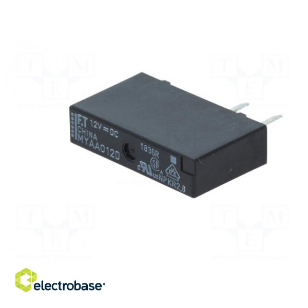 Relay: electromagnetic | SPST-NO | Ucoil: 12VDC | 5A/250VAC | 5A/30VDC image 2
