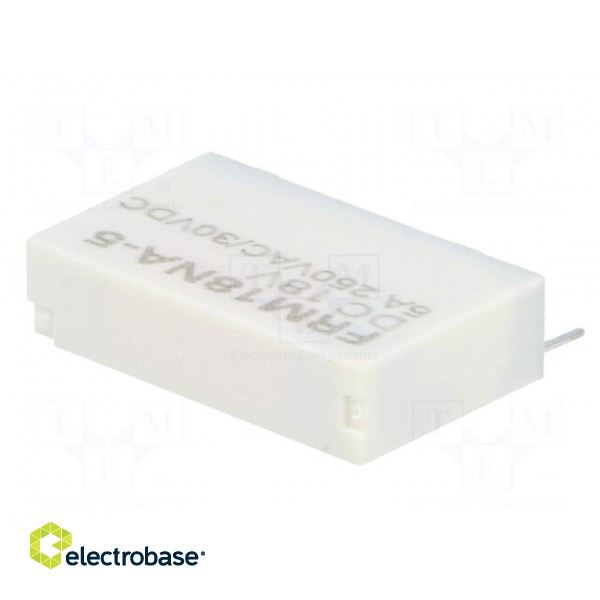 Relay: electromagnetic | SPST-NO | Ucoil: 18VDC | 5A/250VAC | 5A/30VDC image 2