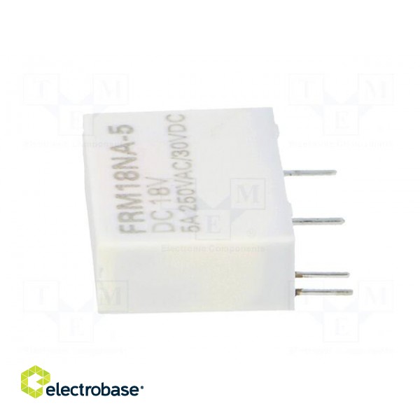 Relay: electromagnetic | SPST-NO | Ucoil: 18VDC | 5A/250VAC | 5A/30VDC image 3