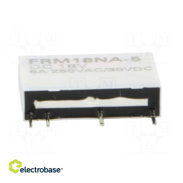 Relay: electromagnetic | SPST-NO | Ucoil: 18VDC | 5A/250VAC | 5A/30VDC image 5