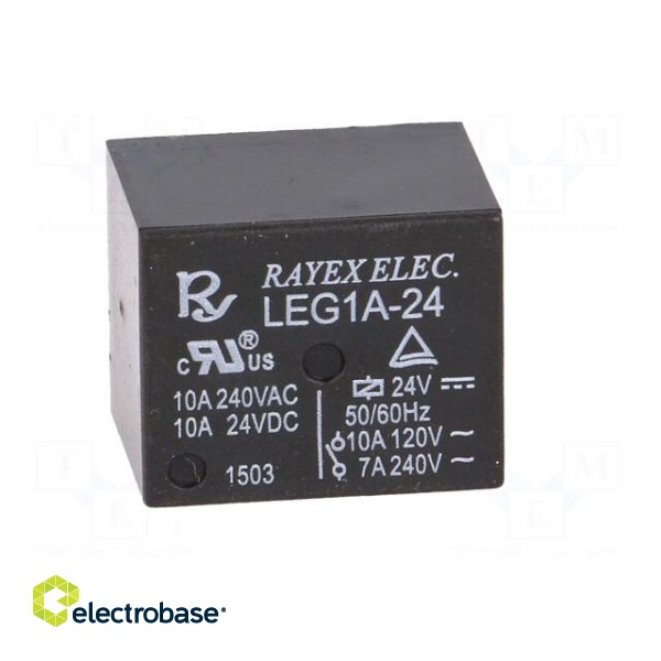 Relay: electromagnetic | SPST-NO | Ucoil: 24VDC | 10A/120VAC | 360mW image 9