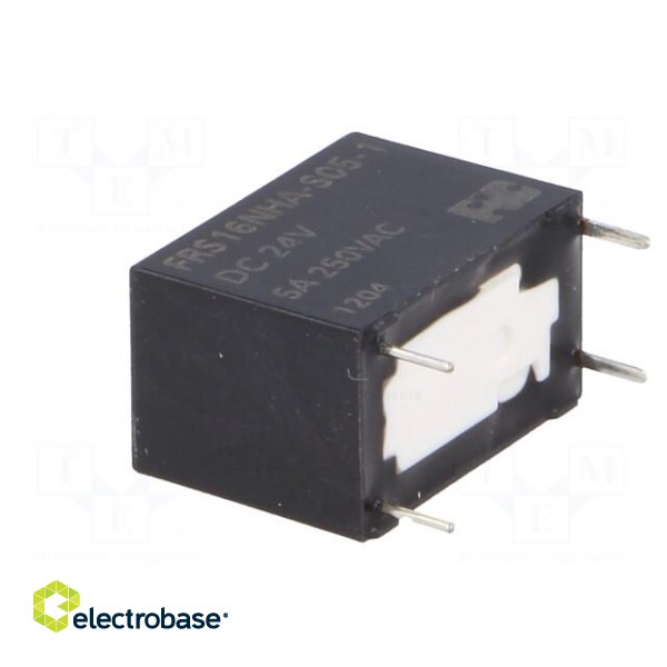 Relay: electromagnetic | SPST-NO | Ucoil: 24VDC | 5A | 5A/125VAC | PCB фото 4