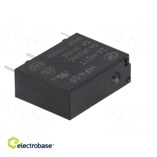 Relay: electromagnetic | SPST-NO | Ucoil: 24VDC | 5A | 5A/250VAC | PCB фото 8