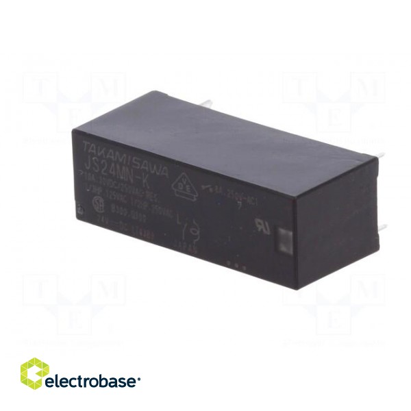 Relay: electromagnetic | SPST-NO | Ucoil: 24VDC | 8A/250VAC | 8A/24VDC фото 2