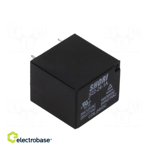 Relay: electromagnetic | SPST-NO | Ucoil: 24VDC | 17A/277VAC | 450mW image 7