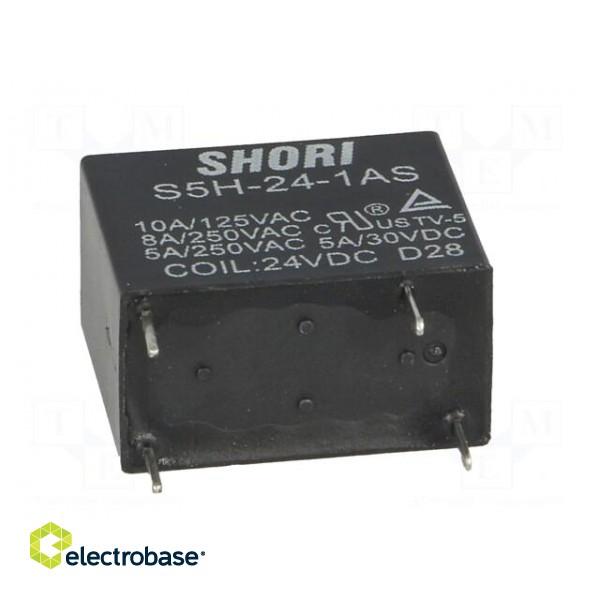 Relay: electromagnetic | SPST-NO | Ucoil: 24VDC | 5A/250VAC | 5A/30VDC фото 5