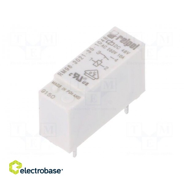 Relay: electromagnetic | SPST-NO | Ucoil: 48VDC | 8A/250VAC | 8A/24VDC фото 1