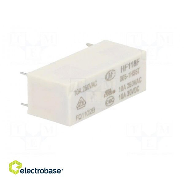 Relay: electromagnetic | SPST-NO | Ucoil: 5VDC | 10A | 10A/250VAC | PCB фото 8