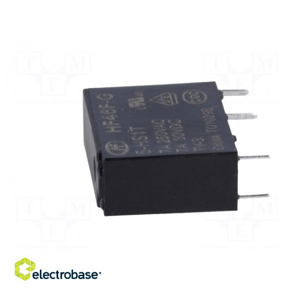 Relay: electromagnetic | SPST-NO | Ucoil: 5VDC | 10A | 7A/250VAC | PCB фото 3