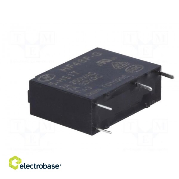 Relay: electromagnetic | SPST-NO | Ucoil: 5VDC | 10A | 7A/250VAC | PCB фото 4