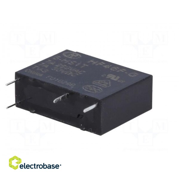 Relay: electromagnetic | SPST-NO | Ucoil: 5VDC | 10A | 7A/250VAC | PCB image 6