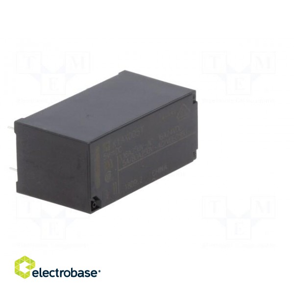 Relay: electromagnetic | SPST-NO | Ucoil: 5VDC | 16A | 16A/250VAC | PCB фото 8
