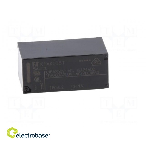 Relay: electromagnetic | SPST-NO | Ucoil: 5VDC | 16A | 16A/250VAC | PCB фото 9
