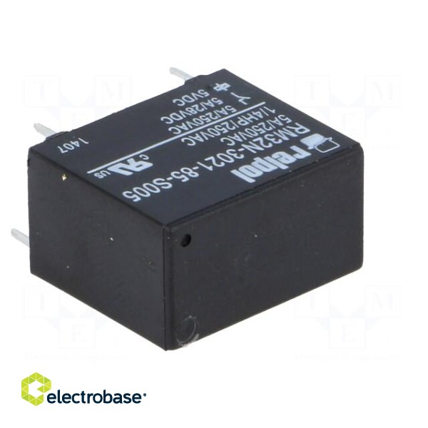 Relay: electromagnetic | SPST-NO | Ucoil: 5VDC | 5A | 5A/250VAC | PCB фото 8