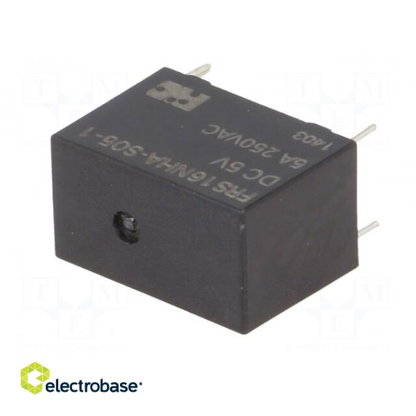 Relay: electromagnetic | SPST-NO | Ucoil: 5VDC | 5A | 5A/125VAC | PCB фото 2