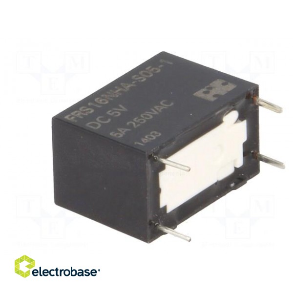 Relay: electromagnetic | SPST-NO | Ucoil: 5VDC | 5A | 5A/125VAC | PCB фото 4