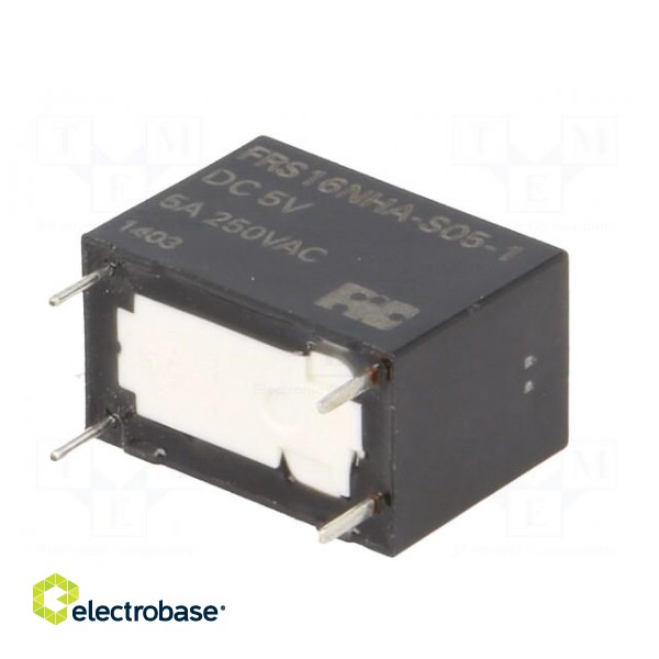 Relay: electromagnetic | SPST-NO | Ucoil: 5VDC | 5A | 5A/125VAC | PCB фото 6