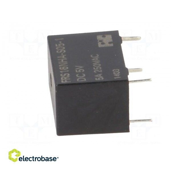 Relay: electromagnetic | SPST-NO | Ucoil: 5VDC | 5A | 5A/125VAC | PCB фото 3