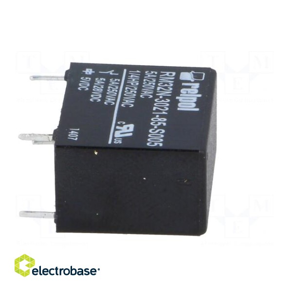 Relay: electromagnetic | SPST-NO | Ucoil: 5VDC | 5A | 5A/250VAC | PCB фото 7