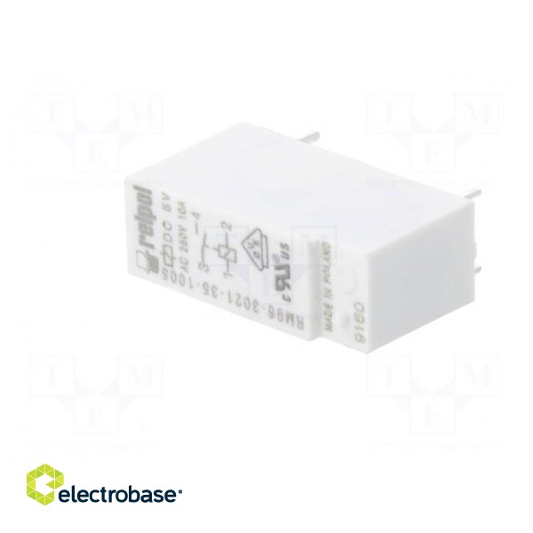 Relay: electromagnetic | SPST-NO | Ucoil: 5VDC | 8A | 8A/250VAC | PCB фото 2