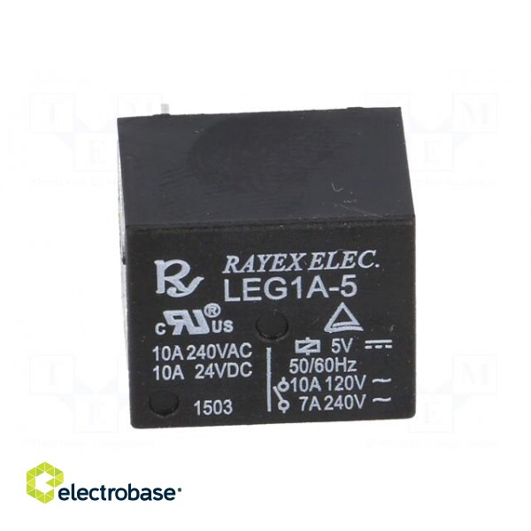 Relay: electromagnetic | SPST-NO | Ucoil: 5VDC | 10A/120VAC | toff: 8ms фото 9