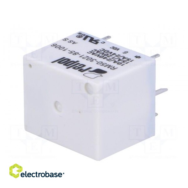 Relay: electromagnetic | SPST-NO | Ucoil: 6VDC | 10A | max.277VAC | PCB image 2