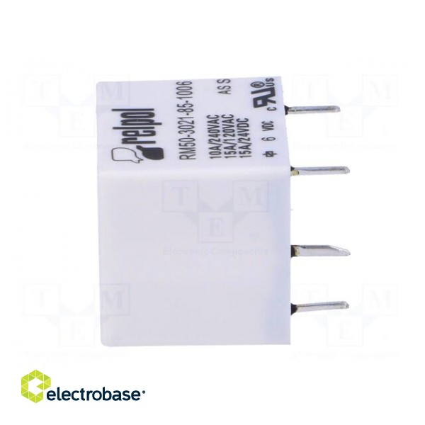 Relay: electromagnetic | SPST-NO | Ucoil: 6VDC | 10A | max.277VAC | PCB image 3