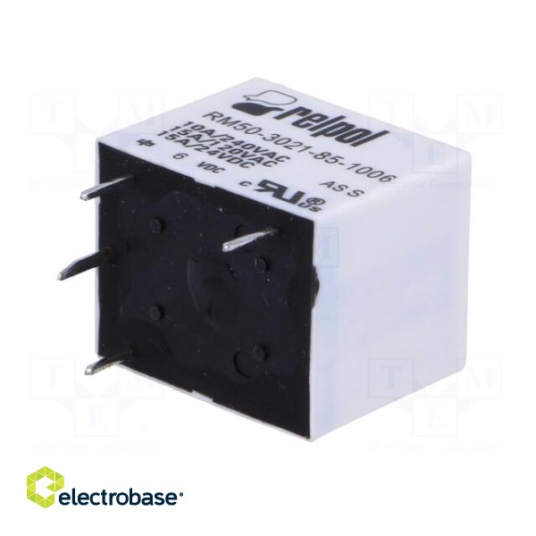 Relay: electromagnetic | SPST-NO | Ucoil: 6VDC | 10A | max.277VAC | PCB фото 6