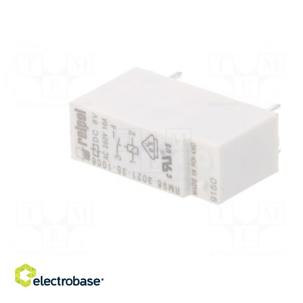 Relay: electromagnetic | SPST-NO | Ucoil: 6VDC | 8A | 8A/250VAC | PCB image 2