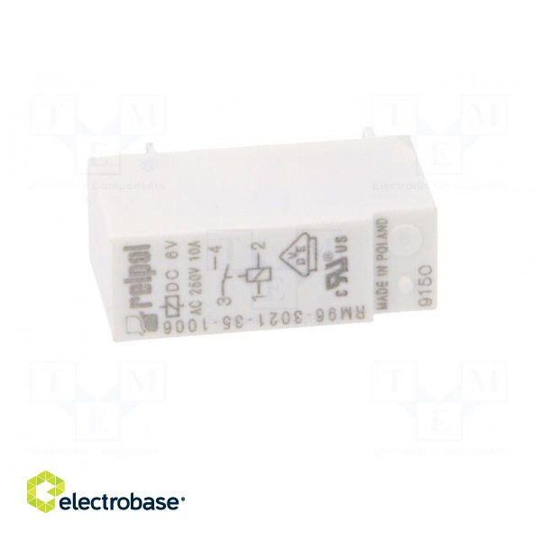 Relay: electromagnetic | SPST-NO | Ucoil: 6VDC | 8A/250VAC | 8A/24VDC фото 9