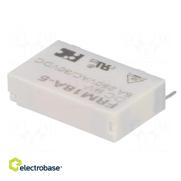 Relay: electromagnetic | SPST-NO | Ucoil: 9VDC | 5A/250VAC | 5A/30VDC фото 6