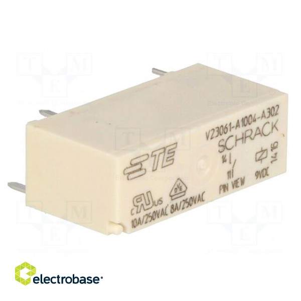Relay: electromagnetic | SPST-NO | Ucoil: 9VDC | 8A/240VAC | 8A/30VDC фото 8