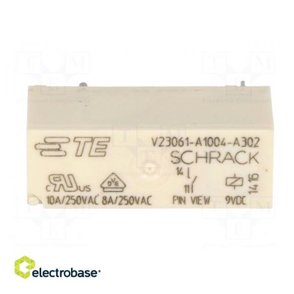 Relay: electromagnetic | SPST-NO | Ucoil: 9VDC | 8A/240VAC | 8A/30VDC paveikslėlis 9