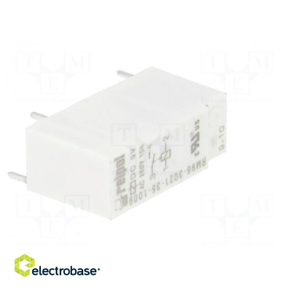 Relay: electromagnetic | SPST-NO | Ucoil: 9VDC | 8A | 8A/250VAC | PCB image 8