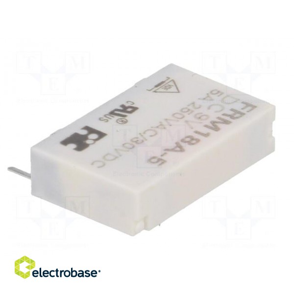 Relay: electromagnetic | SPST-NO | Ucoil: 9VDC | 5A/250VAC | 5A/30VDC image 4