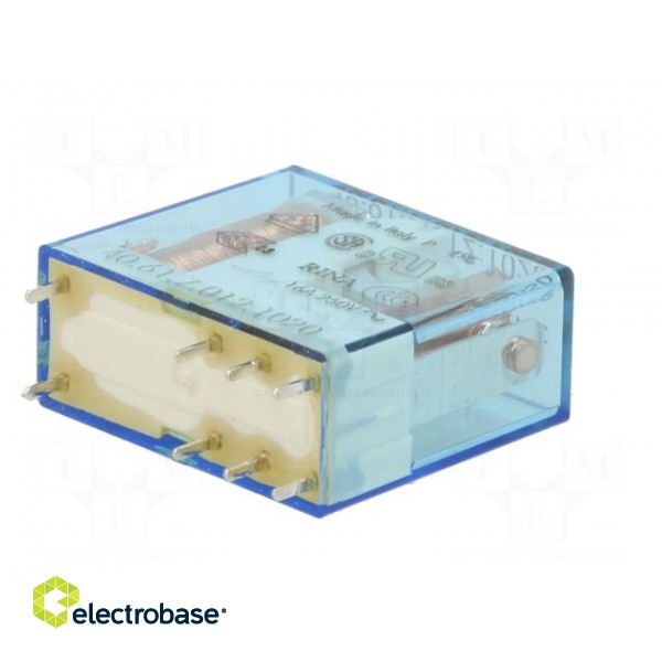 Relay: electromagnetic | Ucoil: 12VDC | miniature | PCB,socket | 288Ω фото 6