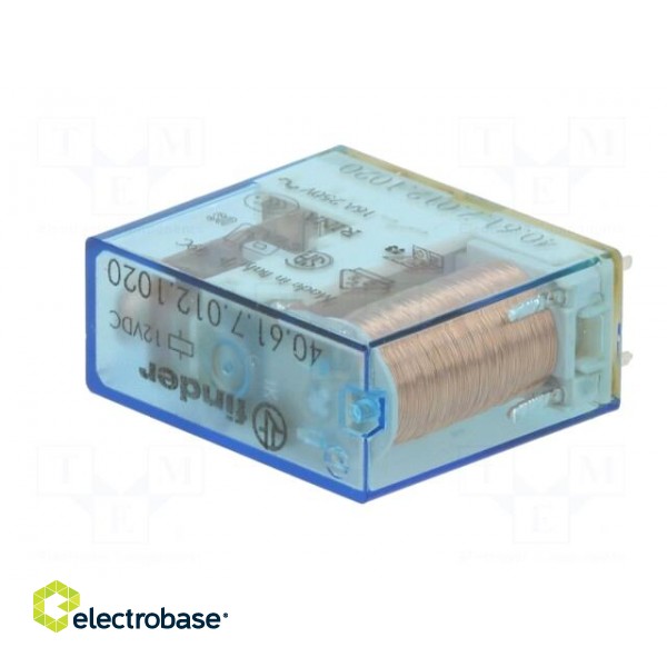 Relay: electromagnetic | Ucoil: 12VDC | miniature | PCB,socket | 288Ω фото 2