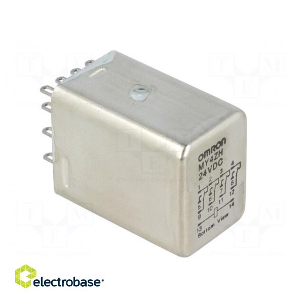 Relay: electromagnetic | 4PDT | Ucoil: 24VDC | 3A/110VAC | 3A/24VDC | 3A фото 8