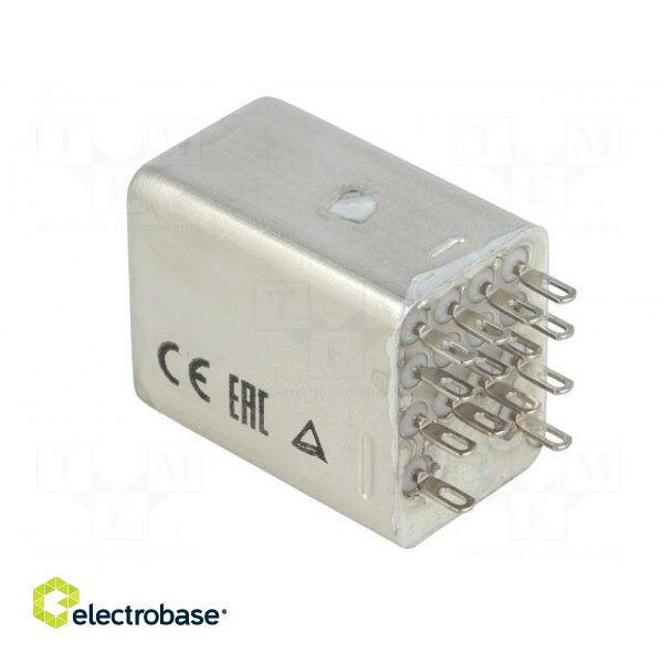 Relay: electromagnetic | 4PDT | Ucoil: 24VDC | 3A/110VAC | 3A/24VDC | 3A фото 4